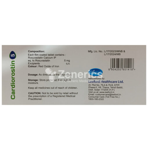 Cardiorostin 5 Tablet - Image 2