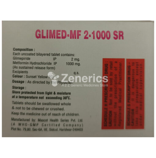 Glimed-MF 2/1000 SR Tablet - Image 2