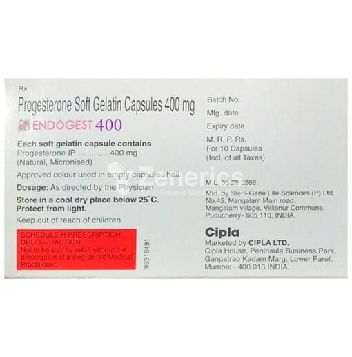 Endogest 400mg Soft Gelatin Capsule - Image 2