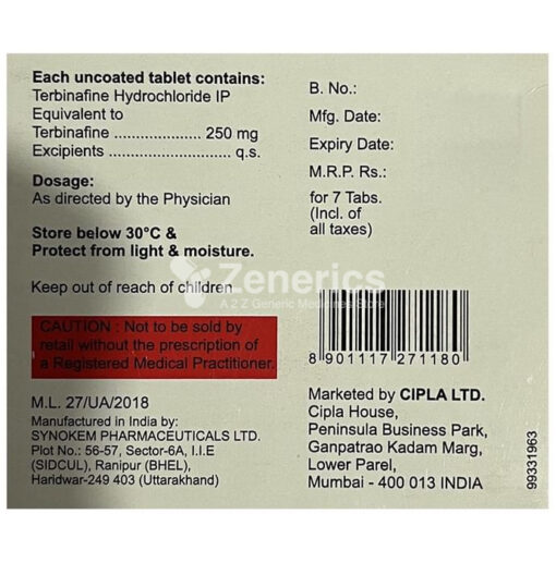 Tercan 250mg Tablet - Image 2