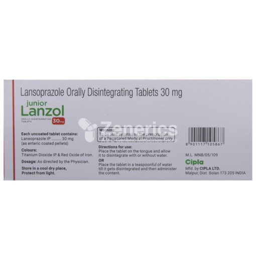 Junior Lanzol 30mg DT Tablet - Image 3