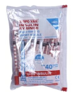 Dispo van U-40 Insulin Syringe