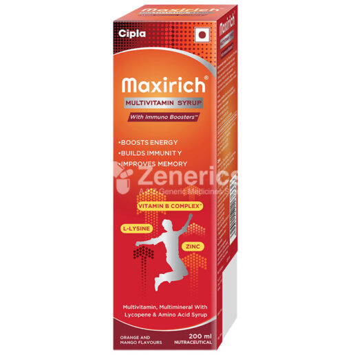 Maxirich Multivitamin Syrup Orange and Mango
