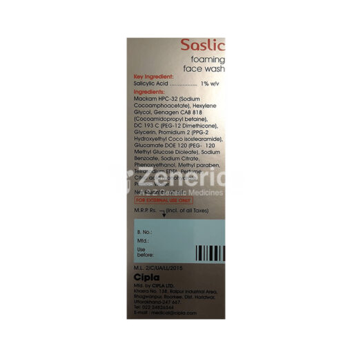 Saslic Foaming Face Wash - Image 4