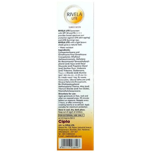 Rivela Lite Sunscreen SPF 50 - Image 2