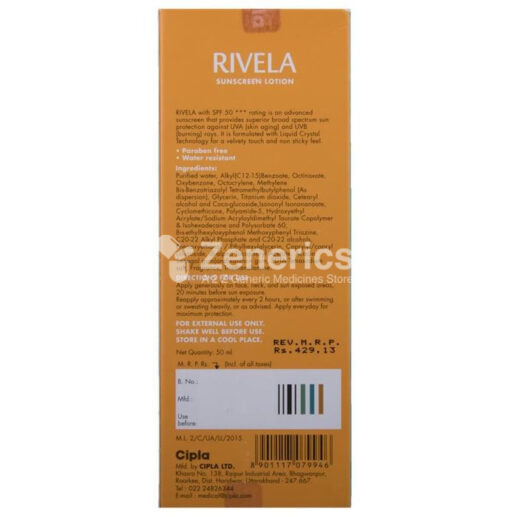 Rivela Sunscreen Lotion SPF 50 - Image 2