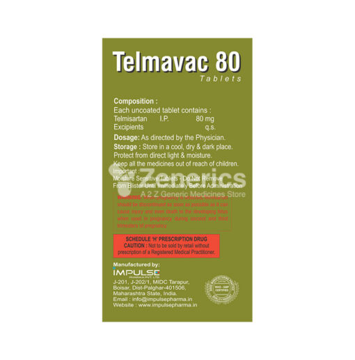 Telmavac 80 Tablet - Image 2