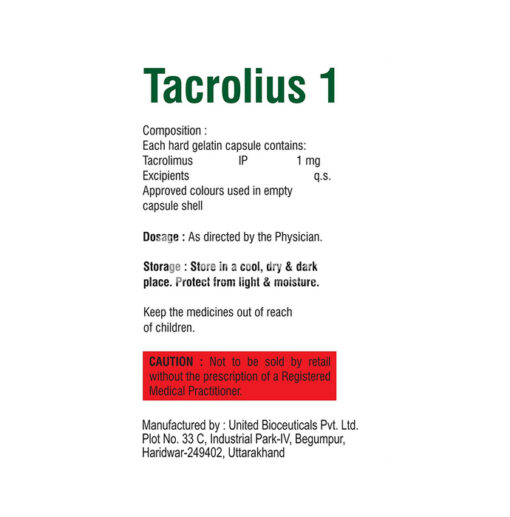 Tacrolius 1 Capsule - Image 2