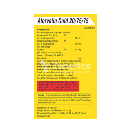 Atorvatin Gold 20/75/75 Capsule - Image 2
