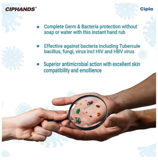 Ciphands Professional CHG Hand Rub Spray for Hand Hygiene - Image 4