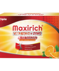 Maxirich Vitamin C+Zinc Chewable Tablet Tangy Orange