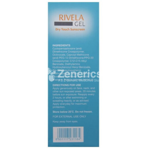 Rivela Dry Touch Sunscreen Gel SPF 30+ - Image 2