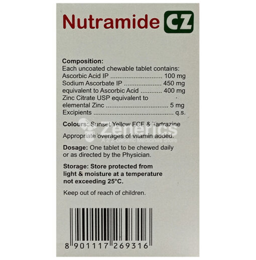 Nutramide CZ Chewable Tablet Tangy Orange - Image 2