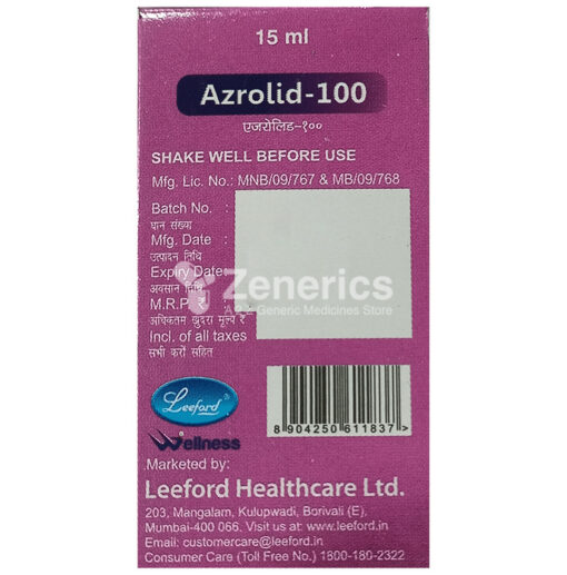 Azrolid 100 Oral Suspension - Image 2