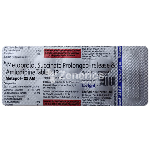 Metapol 25 AM Tablet PR - Image 3