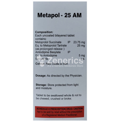 Metapol 25 AM Tablet PR - Image 5