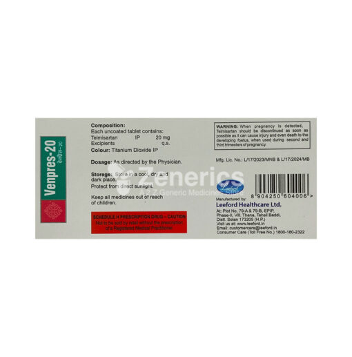 Venpres 20 Tablet - Image 2