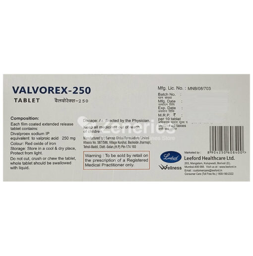 Valvorex 250 Tablet ER - Image 2