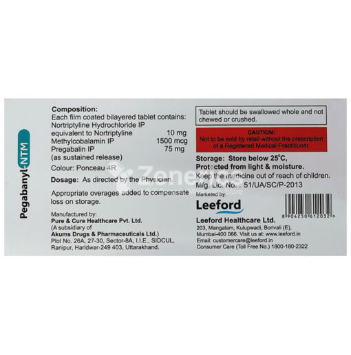 Pegabanyl-NTM Tablet SR - Image 2