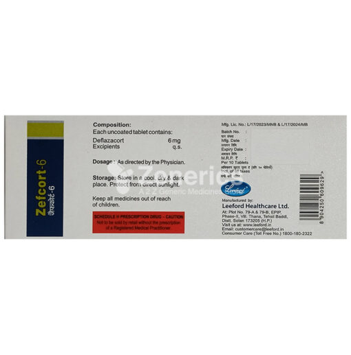 Zefcort 6mg Tablet - Image 2