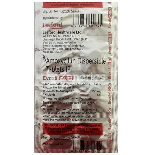Evoxil 250 DT Tablet