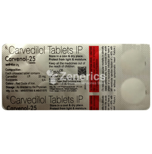 Carvenol 25 Tablet - Image 2