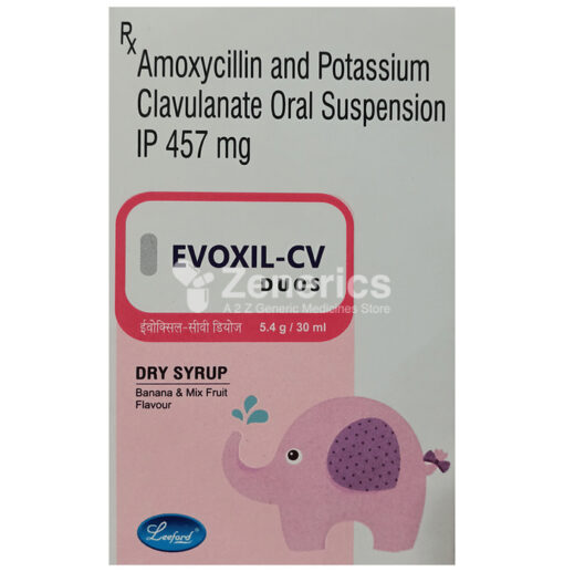 Evoxil-CV Duos Dry Syrup Banana & Mix Fruit
